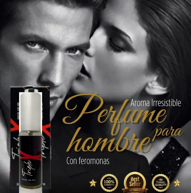 PERFUME FEROMONAS TRIPLE X HOMBRE – 30 ml