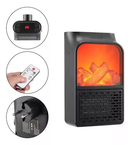 CALEFACTOR ELECTRICO PORTATIL FLAMA 1000W