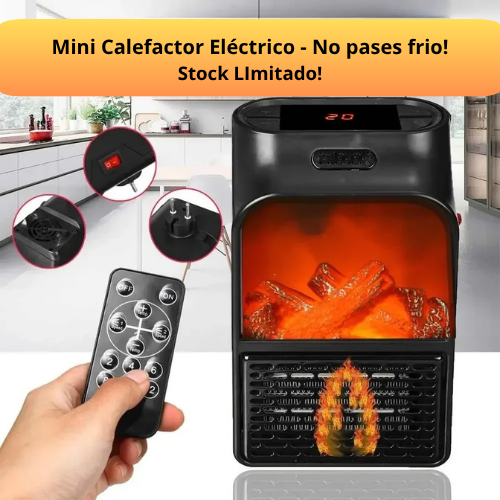 CALEFACTOR ELECTRICO PORTATIL FLAMA 1000W