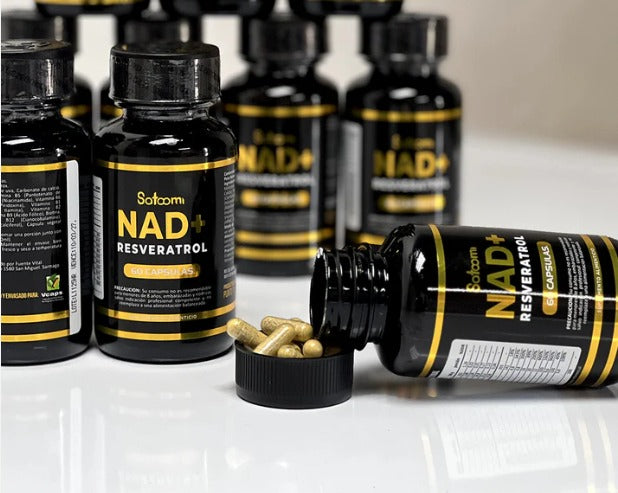 🧬 Resveratrol + NAD™ Satoomi  Salud celular, energía y longevidad en una sola cápsula 💊✨