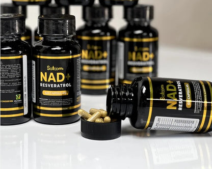 🧬 Resveratrol + NAD™ Satoomi  Salud celular, energía y longevidad en una sola cápsula 💊✨
