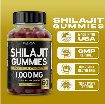 SHILAJIT Gomitas Energía, Inmunidad y Rendimiento
