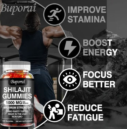SHILAJIT Gomitas Energía, Inmunidad y Rendimiento