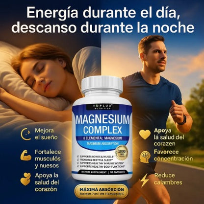 TOPLUX- 8 Tipos de Magnesio Premium