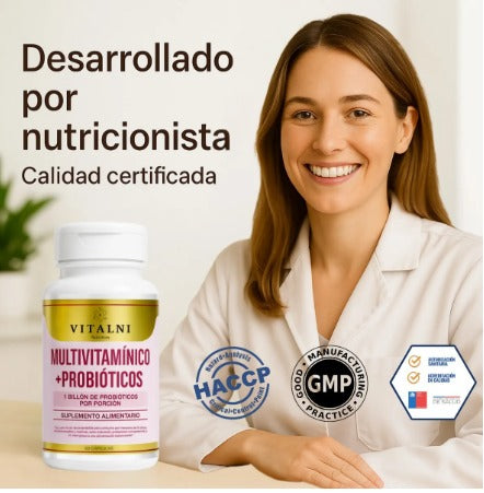Multivitaminicos Probioticos 60Cap